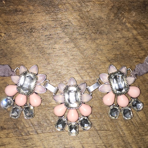 Beaded Ribbon Chocker Necklace - Picture 3 of 3